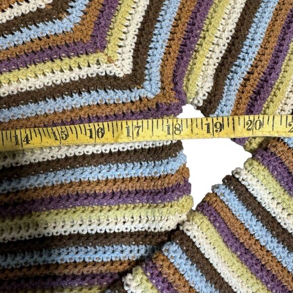 Altar'd State Women's Layla Crochet Striped Cropped Top Size Large - Picture 6 of 9